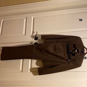 Chaps Ladies Brown Suit Size 6